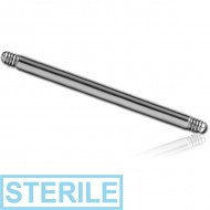STERILE SURGICAL STEEL MICRO BARBELL PIN PIERCING