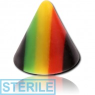 STERILE UV RASTA MICRO CONE PIERCING