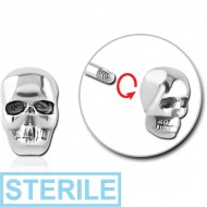 STERILE SURGICAL STEEL MICRO THREADED SKULL ATTACHMENT PIERCING