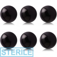 STERILE PACK OF 6 UV MICRO BALLS PIERCING