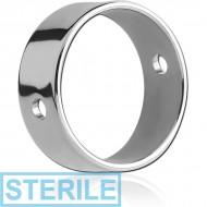STERILE SURGICAL STEEL ROUND PART FOR NIPPLE SHIELD PIERCING
