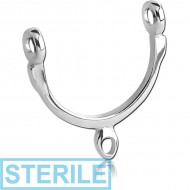 STERILE SURGICAL STEEL PART FOR NIPPLE STIRRUP PIERCING