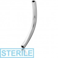 STERILE SURGICAL STEEL THREADLESS CURVED BARBELL PIN