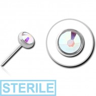 STERILE SURGICAL STEEL JEWELLED THREADLESS DISC
