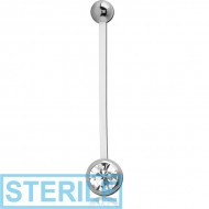 STERILE PTFE JEWELLED NAVEL BANANA PIERCING