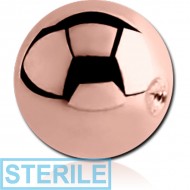 STERILE ROSE GOLD PVD COATED SURGICAL STEEL BALL FOR BALL CLOSURE RING