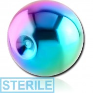 STERILE RAINBOW PVD COATED SURGICAL STEEL BALL FOR BALL CLOSURE RING