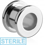 STERILE STAINLESS STEEL ROUND-EDGE THREADED TUNNEL PIERCING