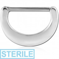 STERILE SURGICAL STEEL NIPPLE CLICKER - PLAIN PIERCING