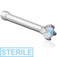 STERILE SURGICAL STEEL PRONG SET 1.5MM JEWELLED NOSE BONE PIERCING