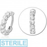 STERILE SURGICAL STEEL JEWELLED MULTI PURPOSE CLICKER PIERCING