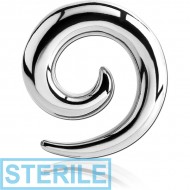 STERILE SURGICAL STEEL EAR SPIRAL PIERCING
