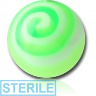 STERILE SIDE THREADED UV SPIRAL BALL PIERCING
