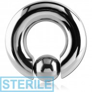 STERILE TITANIUM BALL CLOSURE RING WITH POP OUT BALL PIERCING
