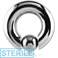 STERILE TITANIUM BALL CLOSURE RING WITH POP OUT BALL