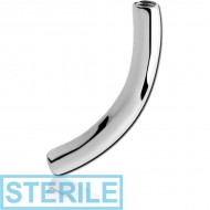 STERILE TITANIUM INTERNALLY THREADED CURVED BARBELL PIN PIERCING
