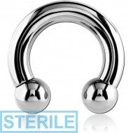 STERILE TITANIUM INTERNALLY THREADED CIRCULAR BARBELL PIERCING