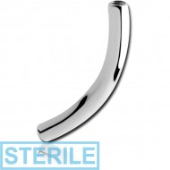 STERILE TITANIUM INTERNALLY THREADED MICRO CURVED BARBELL PIN PIERCING