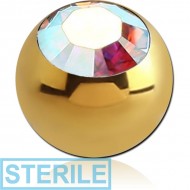 STERILE TITANIUM OPTIMA CRYSTAL JEWELLED MICRO BALL