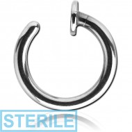 STERILE TITANIUM OPEN NOSE RING PIERCING