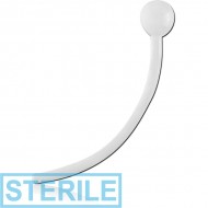 STERILE BIOFLEX BALL ENDED CURVED BARBELL PIN PIERCING