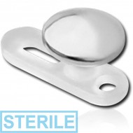 STERILE BIOFLEX INTERNALLY THREADED DERMAL ANCHOR WITH TITANIUM DISC PIERCING