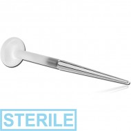 STERILE BIOFLEX INTERNAL LABRET WITH SURGICAL STEEL INSERTION PIN