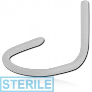 STERILE BIOFLEX INTERNAL CURVED NOSE STUD PIN