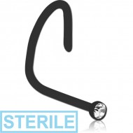 STERILE BIOFLEX INTERNAL CURVED NOSE STUDS AND JEWELLED DISC PIERCING