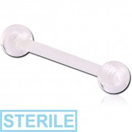 STERILE BIOFLEX MICRO BARBELL WITH UV ACRYLIC BALLS PIERCING