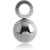 SURGICAL STEEL BALL FOR BALL CLOSURE RING WITH HOOP PIERCING