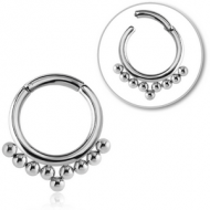 SURGICAL STEEL HINGED SEGMENT RING PIERCING