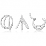 SURGICAL STEEL HINGED SEGMENT RING PIERCING