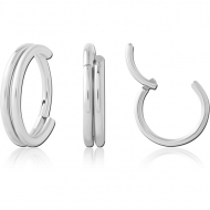 SURGICAL STEEL HINGED SEGMENT RING PIERCING