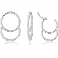 SURGICAL STEEL HINGED SEGMENT RING PIERCING