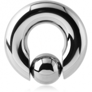 SURGICAL STEEL BALL CLOSURE RING WITH POP OUT BALL PIERCING
