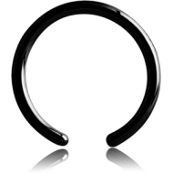 BLACK PVD COATED SURGICAL STEEL BALL CLOSURE RING PIN PIERCING