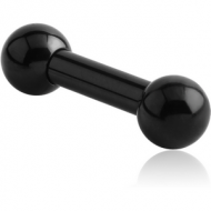 BLACK PVD COATED SURGICAL STEEL BARBELL PIERCING