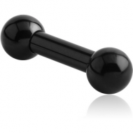 BLACK PVD COATED SURGICAL STEEL BARBELL