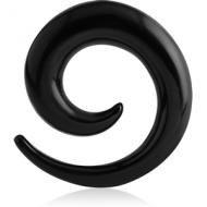 BLACK PVD COATED SURGICAL STEEL EAR SPIRAL PIERCING