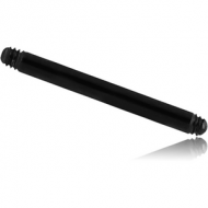 BLACK PVD COATED TITANIUM MICRO BARBELL PIN PIERCING