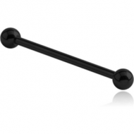 BLACK PVD COATED TITANIUM MICRO BARBELL