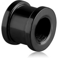 BLACK PVD COATED STAINLESS STEEL THREADED TUNNEL PIERCING