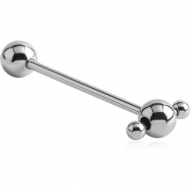 SURGICAL STEEL SPINNER BARBELL PIERCING
