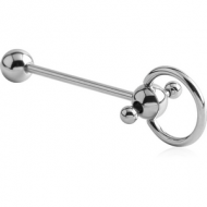 SURGICAL STEEL SLAVE SPINNER BARBELL