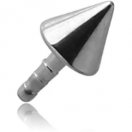 SURGICAL STEEL PUSH FIT CONE FOR BIOFLEX INTERNAL LABRET PIERCING