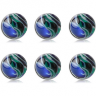 PACK OF 6 UV MICRO BALL PIERCING