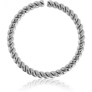 SURGICAL STEEL SEAMLESS RING - TWIST