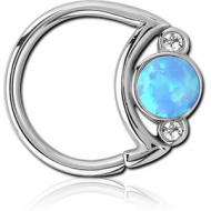 SURGICAL STEEL JEWELLED SEAMLESS RING