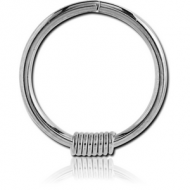SURGICAL STEEL SEAMLESS RING - BARB WIRE